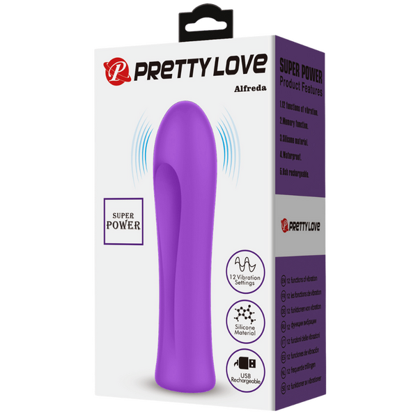Baile Alfreda Rechargeable Bullet Vibrator - Purple - Bullet Vibrators