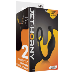 Excellent Power Prostate Plug with Love Ring Black - 4 Inches - Prostate Toys