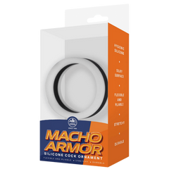 Excellent Power Stretchy Silicone Cock Ornament - Black - Stretchy Cock Rings