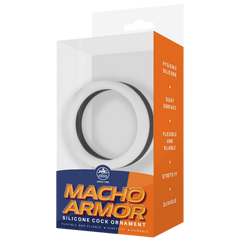 Excellent Power Stretchy Silicone Cock Ornament - Grey - Stretchy Cock Rings