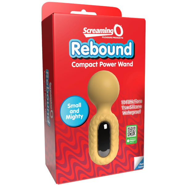 Screaming O Cuties Rebound Compact Power Wand Massager - Yellow - Body Wands