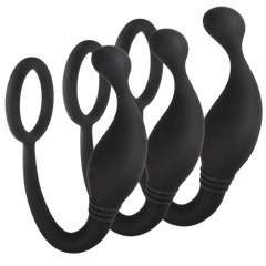 Excellent Power 3 Piece Prostate Plug with Love Ring - Default Title - Prostate Toys