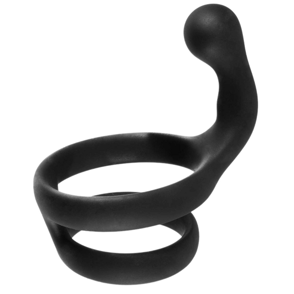 Excellent Power Cock Ring with Clitoral Stimulator Black - Default Title - Stretchy Cock Rings