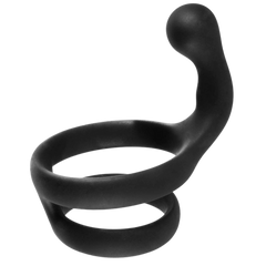 Excellent Power Cock Ring with Clitoral Stimulator Black - Default Title - Stretchy Cock Rings