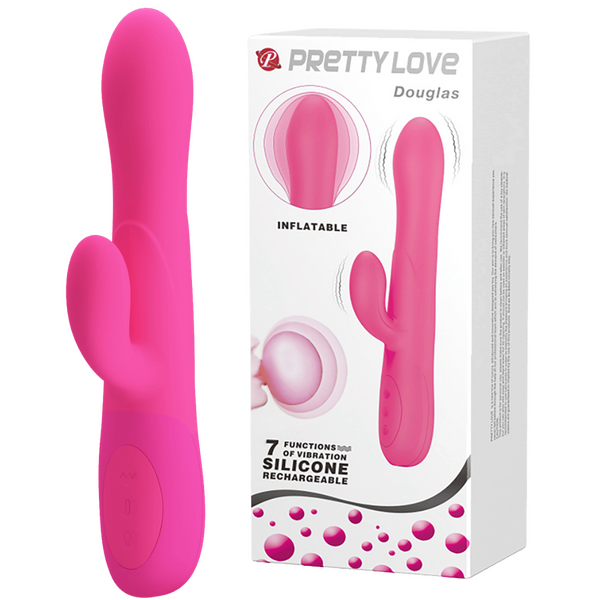 Pretty Love Dennis Rechargeable Inflatable Rabbit Vibe - - Rabbit Vibrators
