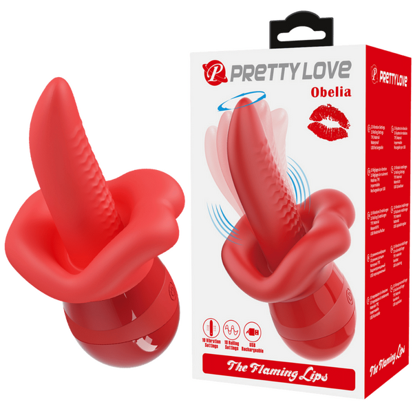 Baile Obelia Flaming Lips Rechargeable Clitoral Stimulator - Clit Ticklers and Pulsators