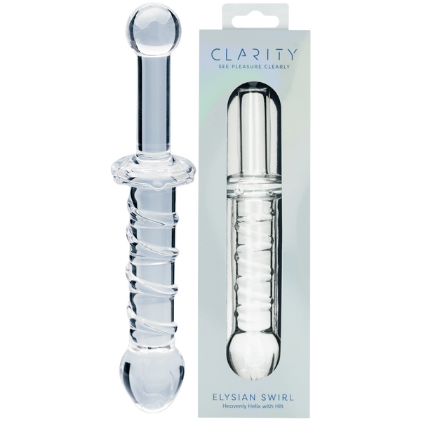 Creative Conceptions Elysian Swirl Handblown Glass Dildo - - Glass Sex Toys