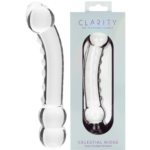Creative Conceptions Celestial Ridge Double Ender Glass Dong - - Glass Sex Toys