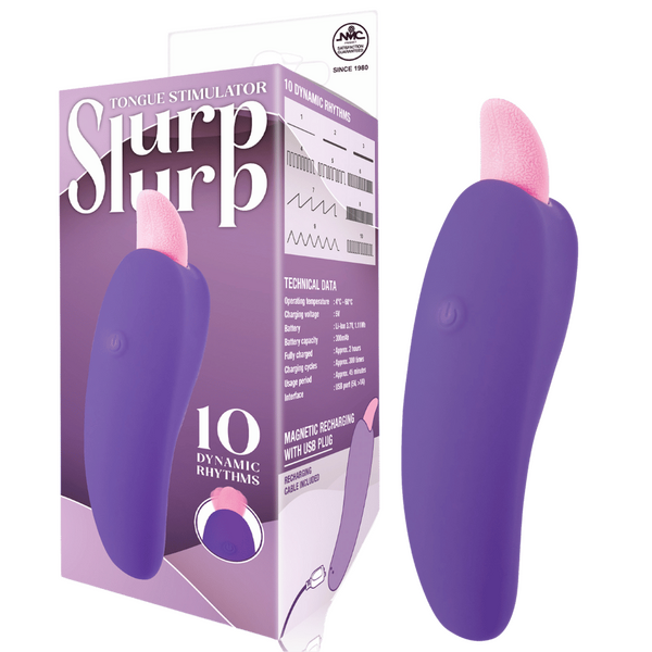 Excellent Power Slurp Slurp Adult Tongue Stimulator - - Finger and Tongue Vibrators