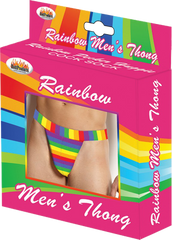 Hott Products Rainbow Pecker Mens Thong - Default Title - Party Gifts and Novelties