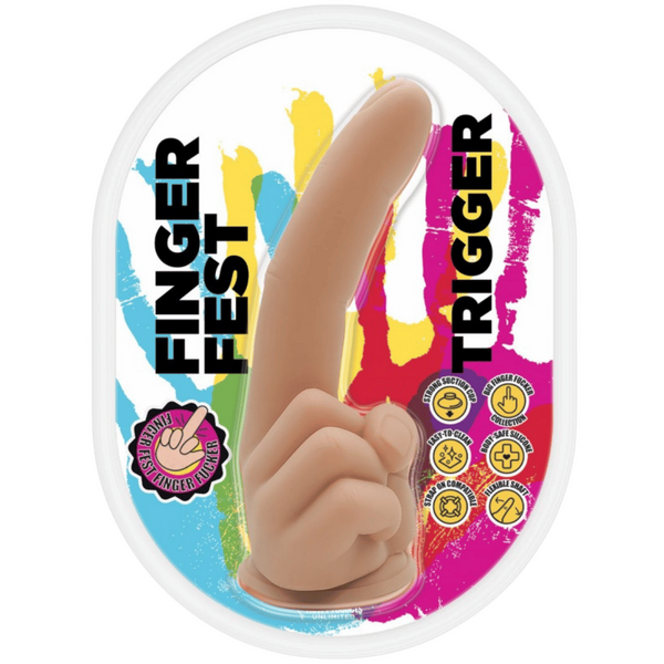 Hott Products Trigger Finger Shape Realistic Dong - - Realistic Dildos