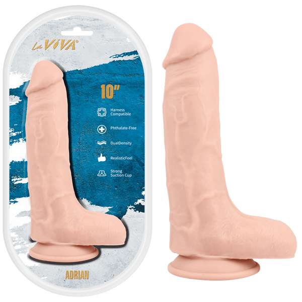 Thrilling 10-Inch Tradie Dildo - Realistic and Harness-Compatible - - Realistic Dildos
