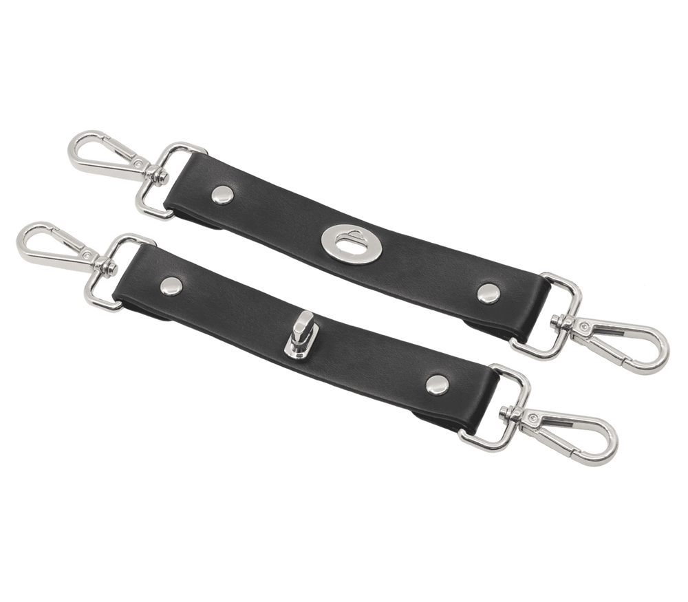 Love In Leather Bondage Play Hogtie Piece - Silver - Cuffs And Restraints