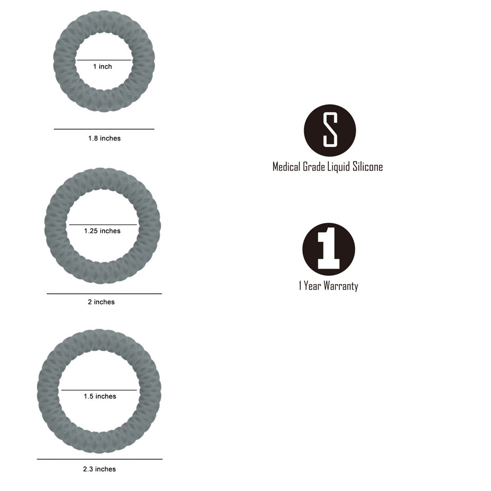 Maia ONYX - Versatile Vibrant Pleasure Rings - - Cock Rings