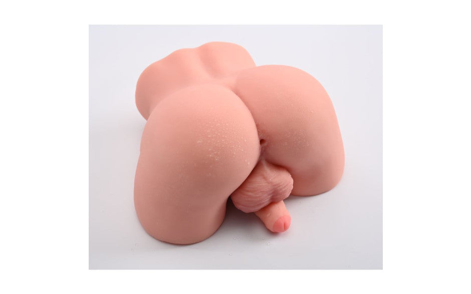 Doc Johnson Lorenzo Male Torso with Cock and Balls - Flesh - Masturbators and Strokers