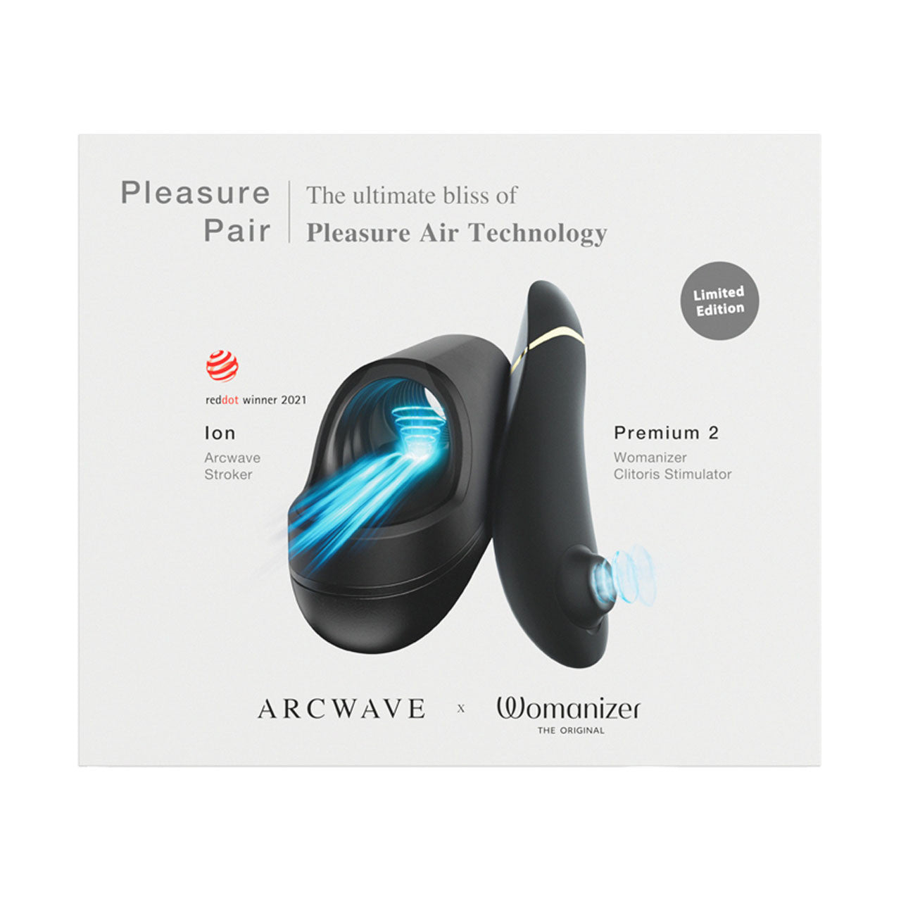 Pleasure Pair Arcwave Ion & Womanizer Premium 2 Stroker - - Masturbators and Strokers