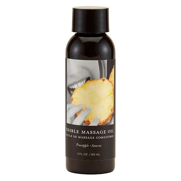 Earthly Body Edible Massage Oil 59ml Natural Vegan Intimate Enhancement - Pineapple - Sex Pheromones and Perfumes