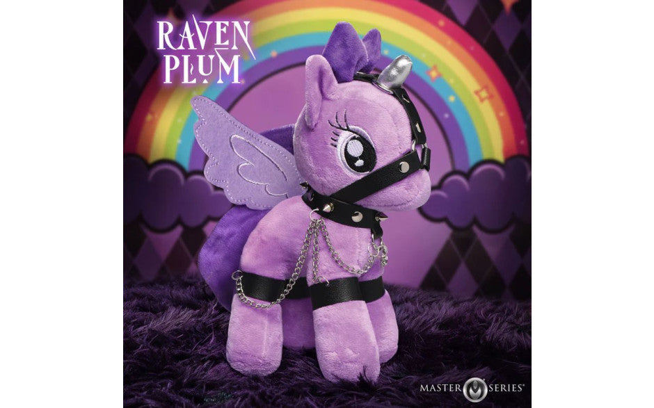 XR Brands Raven Plum Bondage Play Sex Pony - Purple - Party Gifts and Novelties