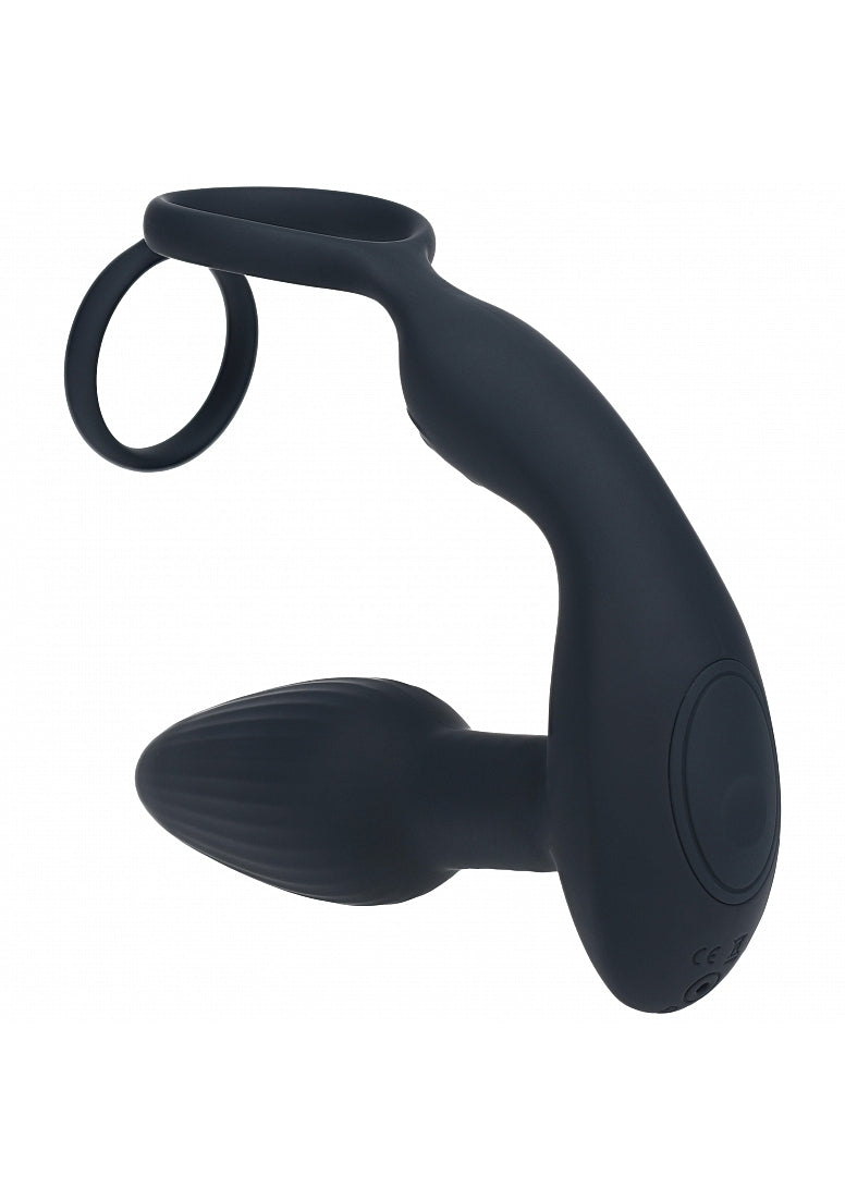 LEVELZ Dual Vibrating Prostate Stimulator with Cock Ring - - Prostate Toys