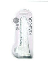 Realrock Realistic Dildo With Balls 25.4 cm - - Realistic Dildos