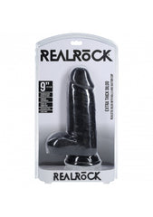 Realrock Extra Thick Realistic Skin Dildo with Balls 23cm - - Realistic Dildos