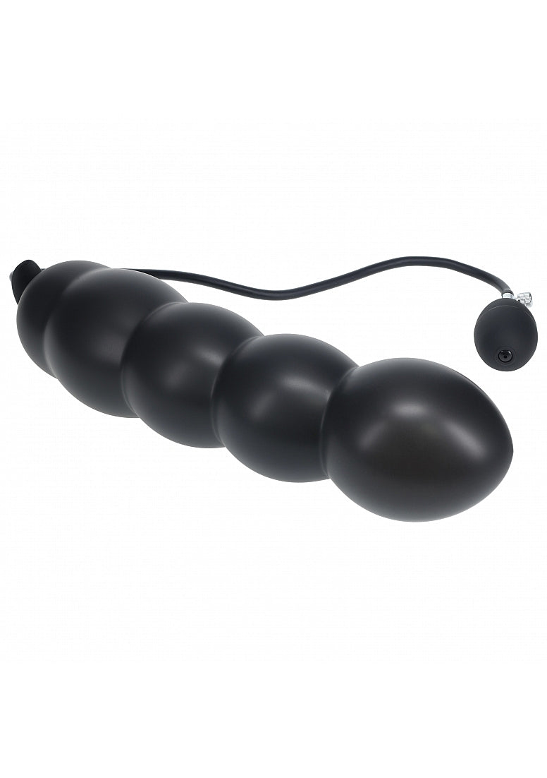 Shots Levelz Beaded Inflatable Silicone Anal Plug - - Butt Plugs