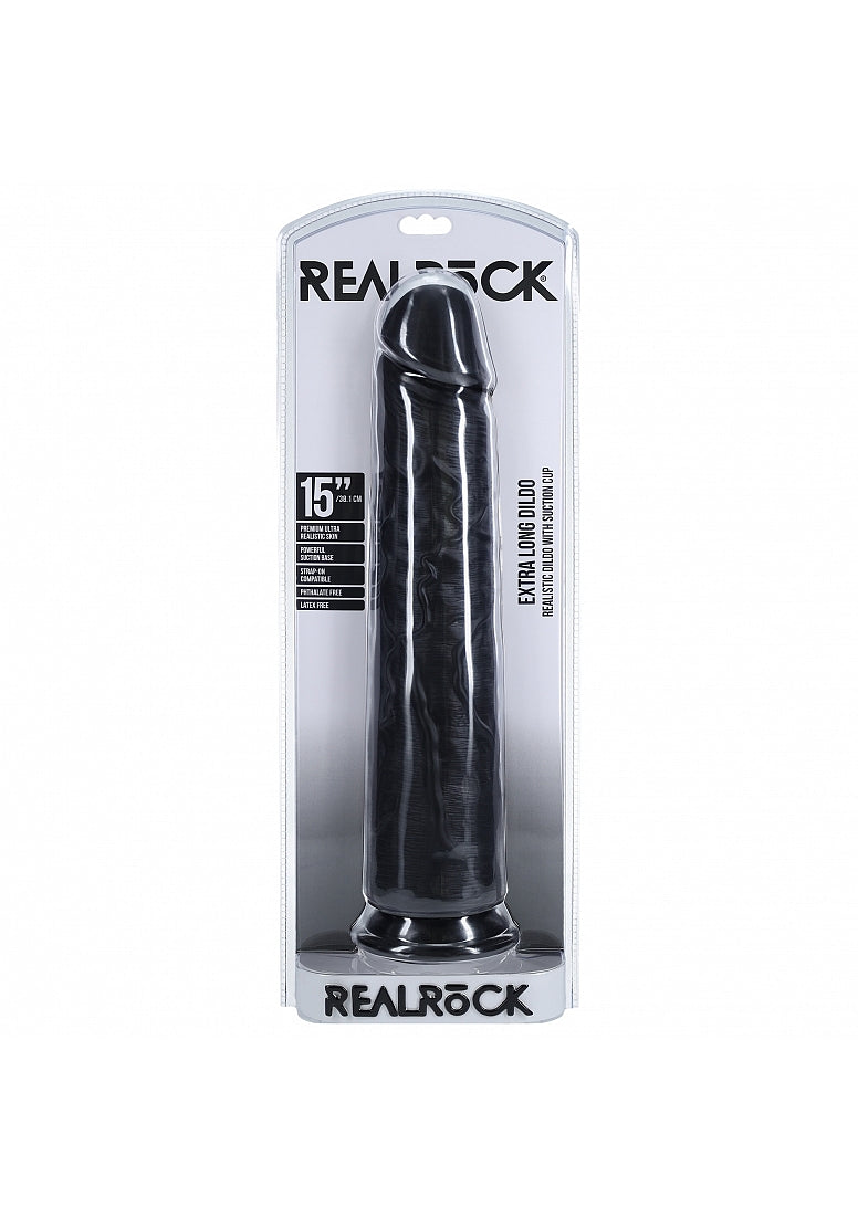 Realrock Extra Large No Balls Realistic Skin Dildo 38cm - - Realistic Dildos