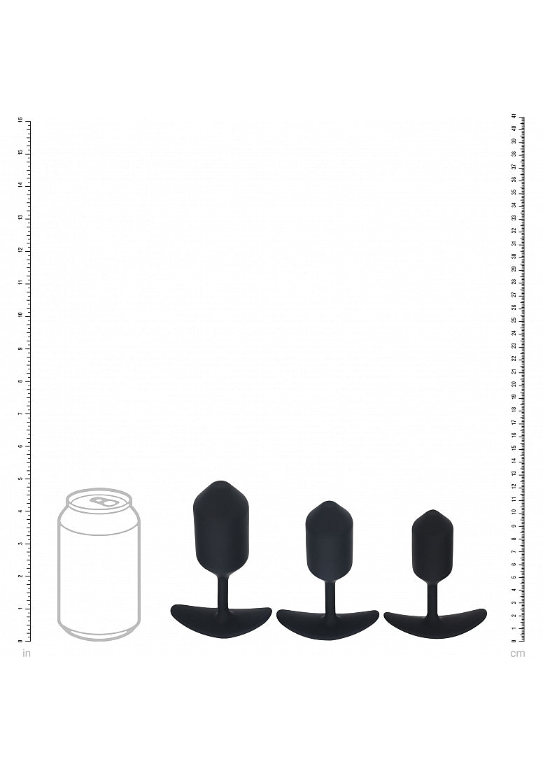 Shots LEVELZ 3 Pack Silicone Weighted Anal Plug Training Set - - Butt Plugs