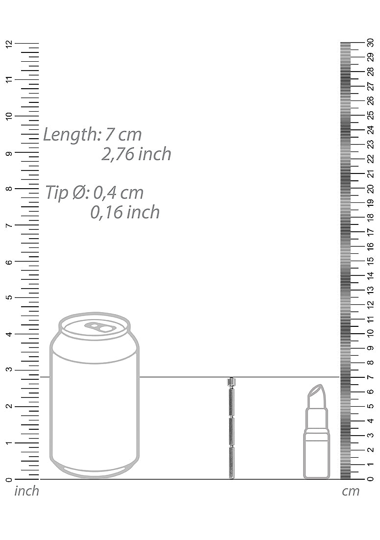 Shots Urethral Sounding Stainless Steel Stick - - Urethral Sounds