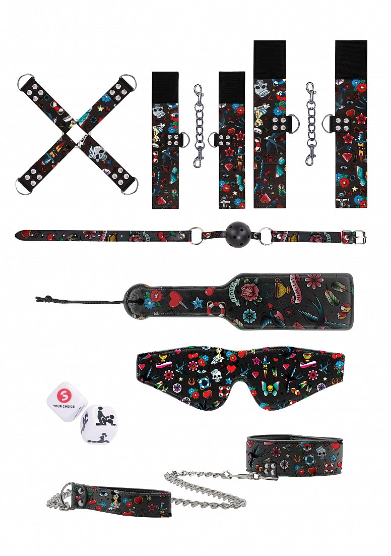 Shots Toys Old School Tattoo Bondage Kit - - Bondage Kits
