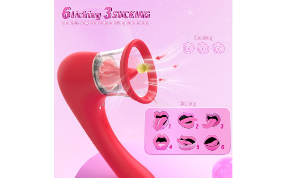 S-Hande Trumpet 3-in-1 Sucking Licking Vibrating Stimulator - - Clit Ticklers and Pulsators