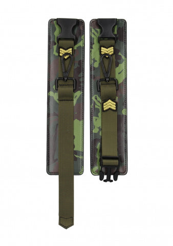 Shots Toys Army Theme Fetish Play Ankle Cuffs - Cuffs And Restraints