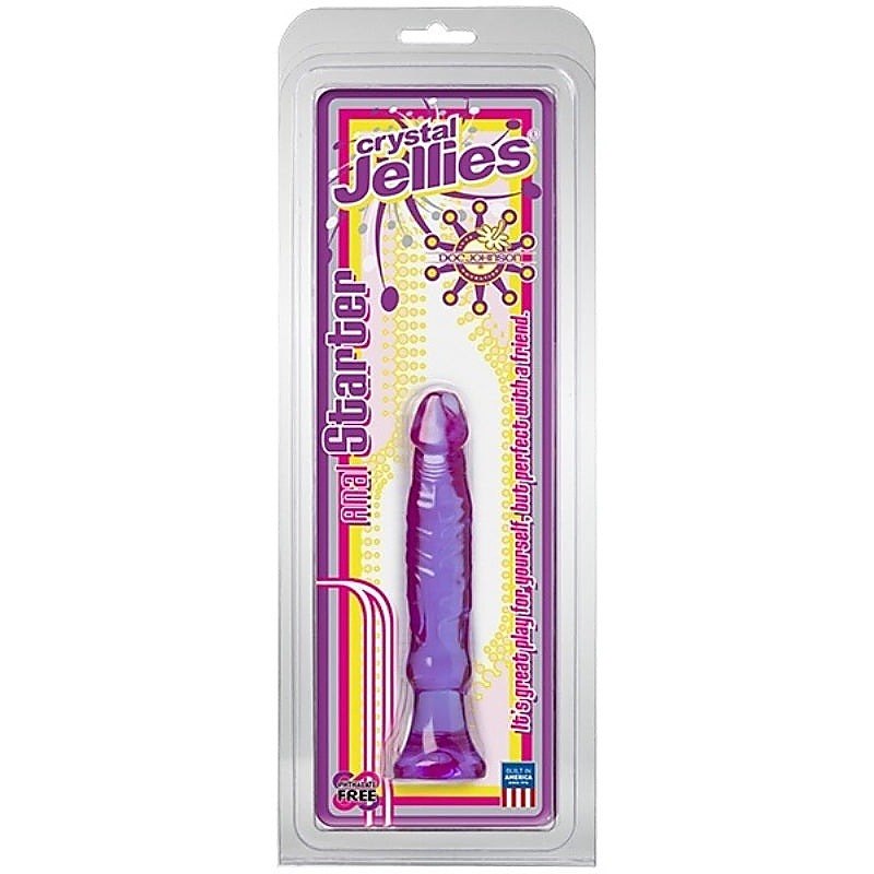 6 Inch Crystal Jellies Anal Starter Plug by Doc Johnson - Butt Plugs