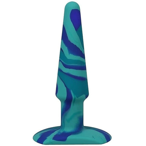 A-Play Groovy Silicone Anal Play Plug Ocean by Doc Johnson - Butt Plugs