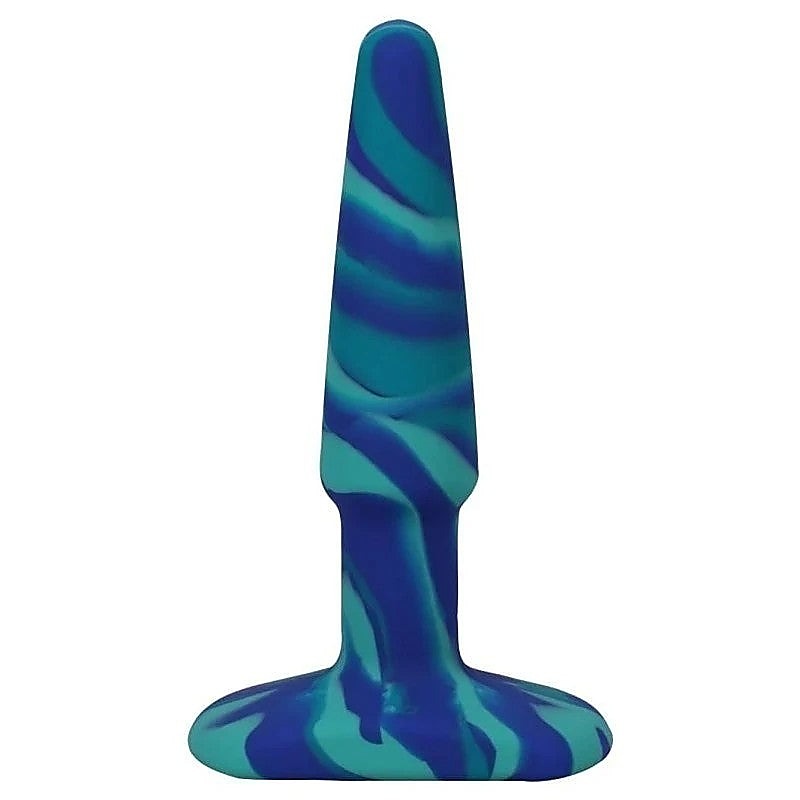 A-Play Groovy Silicone Anal Play Plug Ocean by Doc Johnson - Butt Plugs