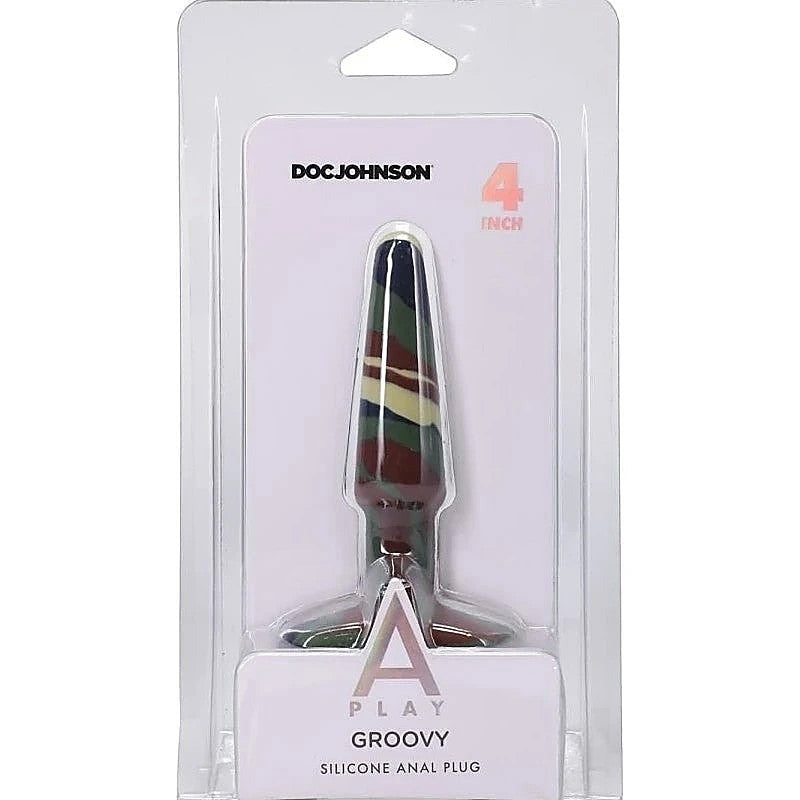 A-Play Groovy Flexible Anal Plug by Doc Johnson - Butt Plugs