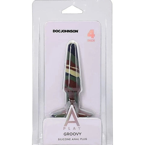 A-Play Groovy Flexible Anal Plug by Doc Johnson - Butt Plugs