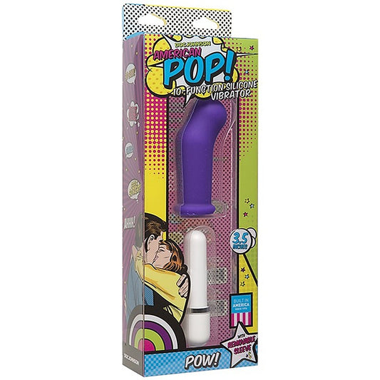 American Pop Pow 10 Functions Silicone Vibrator - G-Spot Vibrators