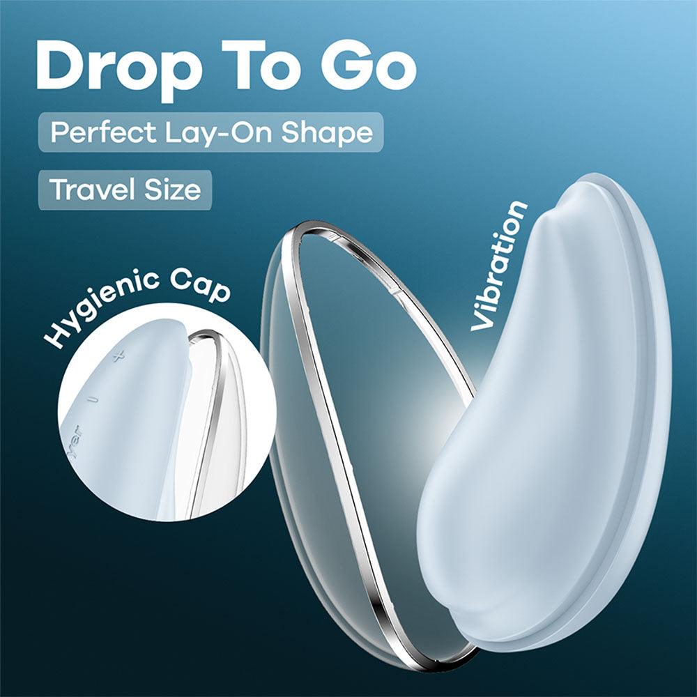 Satisfyer Drop To Go USB Rechargeable Clitoral Stimulator Waterproof - Clit Ticklers and Pulsators