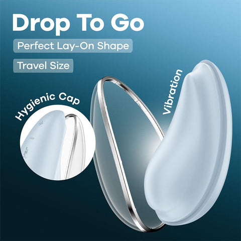 Satisfyer Drop To Go USB Rechargeable Clitoral Stimulator Waterproof - Clit Ticklers and Pulsators