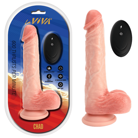 La Viva Chad Remote Control Rechargeable Realistic Cock