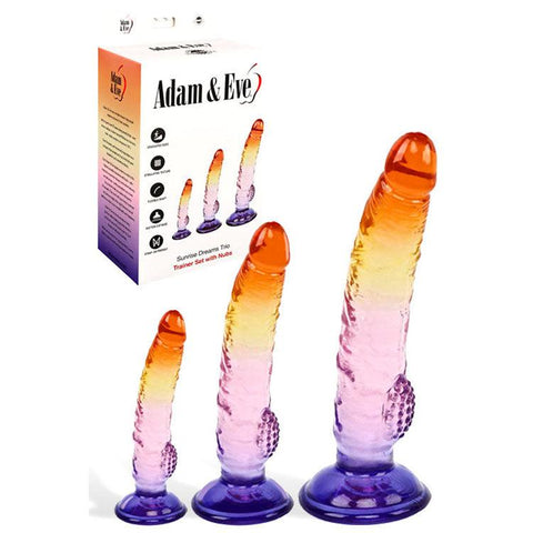 Adam & Eve SUNSET DREAMS TRIO Multicoloured Realistic Dildos