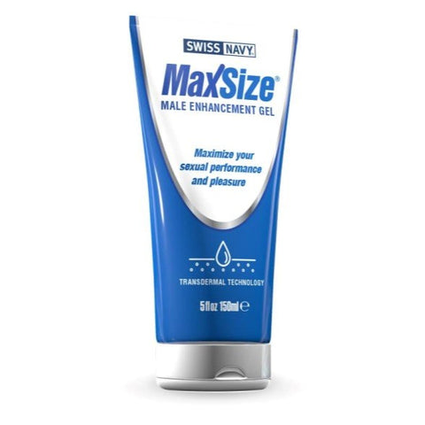 Swiss Navy Max Size Cream 5oz/147ml Tube with L Arginine - Delay and Excite Sprays