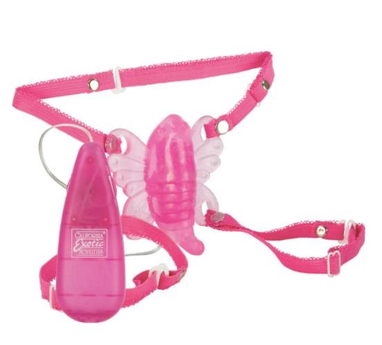 Adam & Eve The Original Venus Butterfly Vibrator with Fluttering Wings - Pink - Remote Control Vibrators