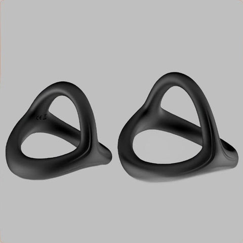BDStyle 3 in 1 Ultra Soft Stretchy Penis Ring Triple Enhancement - Stretchy Cock Rings