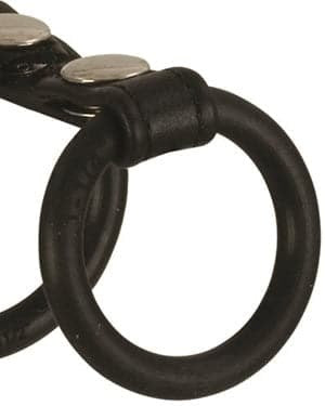 California Exotics Adonis Helios Leather Cock Ring - Cock Rings