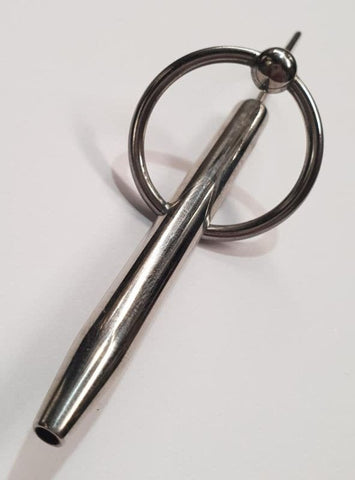 Hells Couture Albert Penis Plug Smooth Hollow Stainless Steel Design - Penis Plugs
