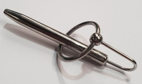 Hells Couture Albert Penis Plug Smooth Hollow Stainless Steel Design - Penis Plugs