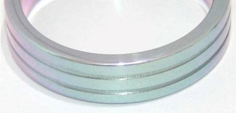 Hells Couture Aluminium Groove Cock Ring Premium Metal Enhancement - Cock Rings