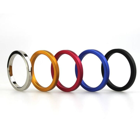 BDStyle Aluminum Colored Cock Ring Medium Seamless Aluminum Construction - Cock Rings